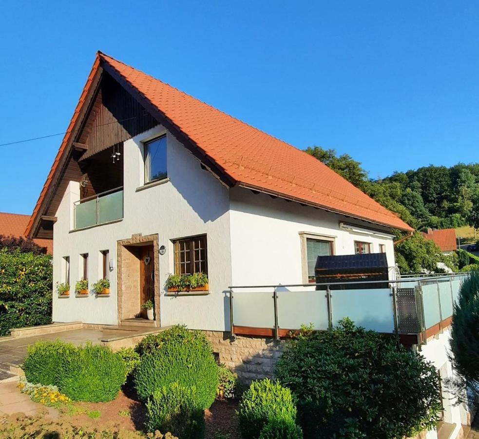 Ferienwohnung Am Rennsteig Bei Eisenach - Ilona Schmidt Wolfsburg-Unkeroda Bagian luar foto